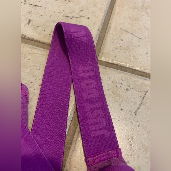 Nike Perforated Swoosh Flowy Workout Tank Top - Purple, Size S - Picture 5 of 5